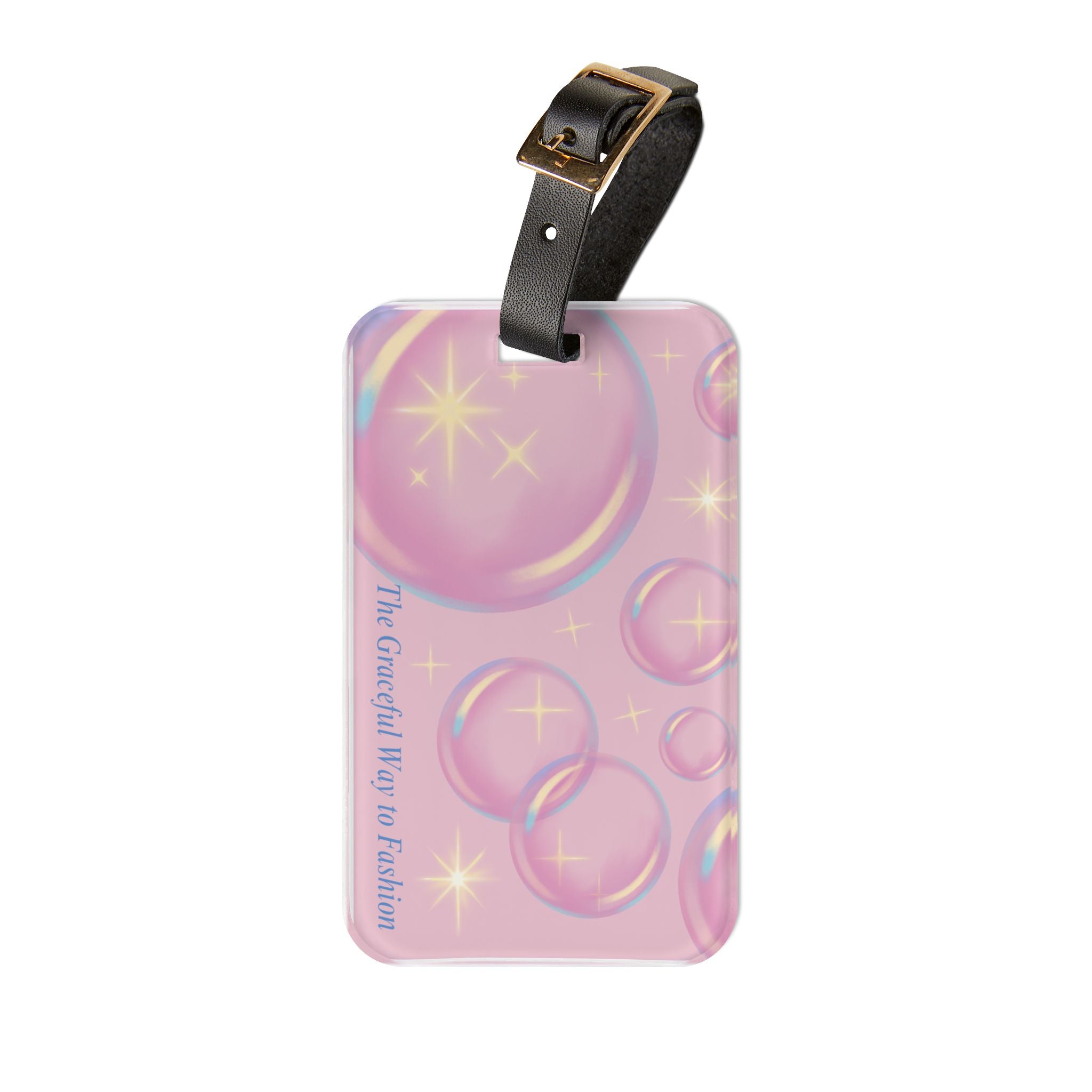 Bubble-Inspired Luggage Tag, Travel Accessory, Gift for Travelers, Stylish Baggage Identifier, Fun Travel Gift