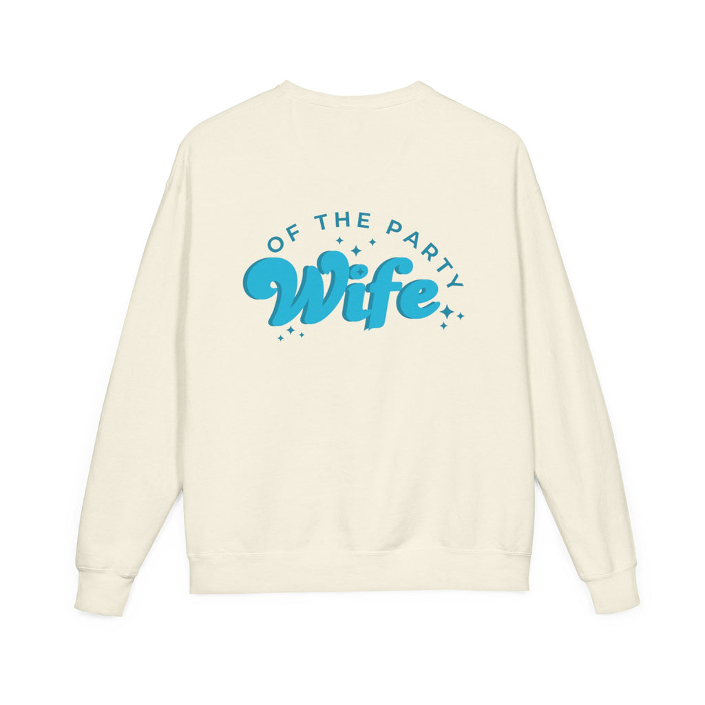Blue Tonal Wife of the Party Crewneck Sweatshirt
