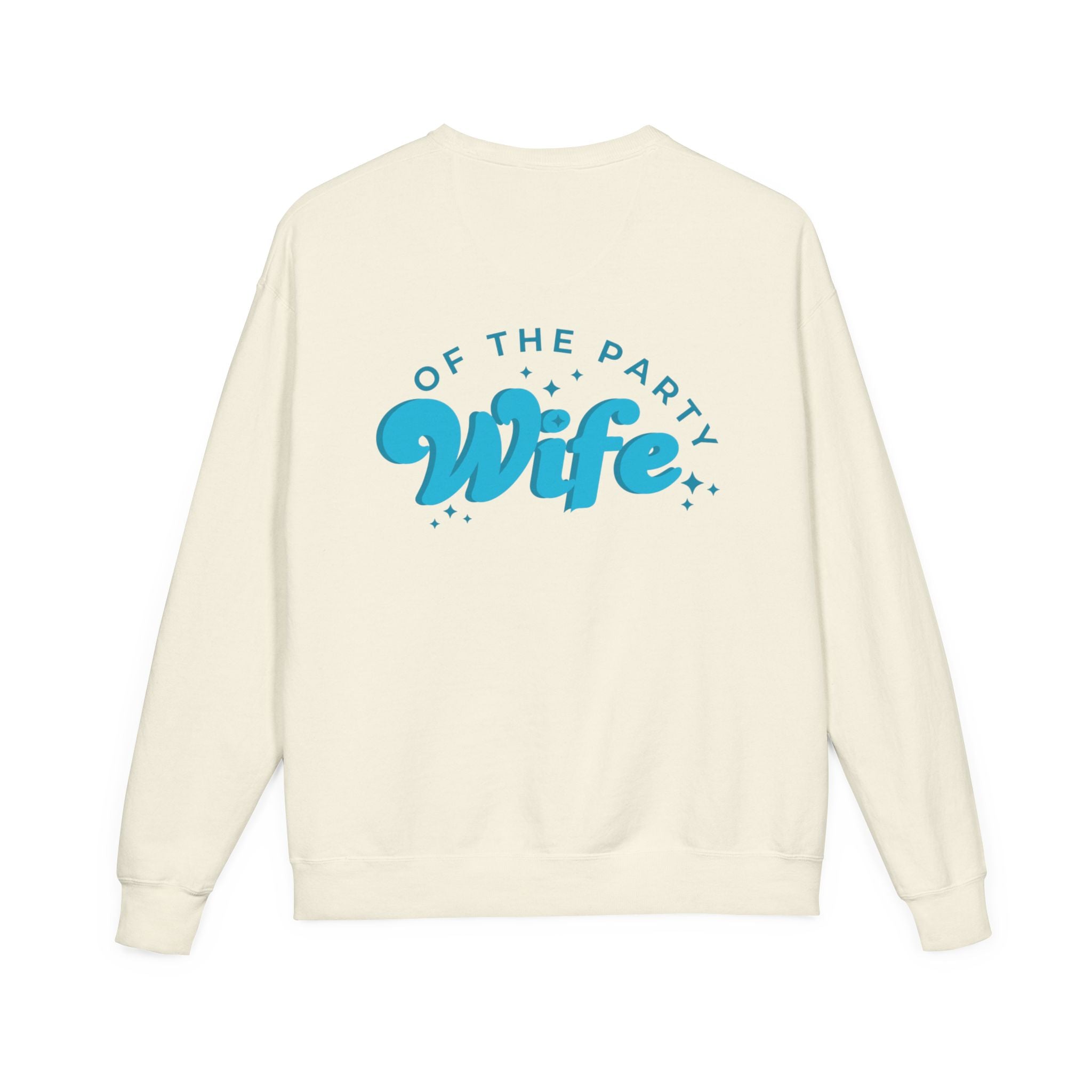 Blue Tonal Wife of the Party Crewneck Sweatshirt