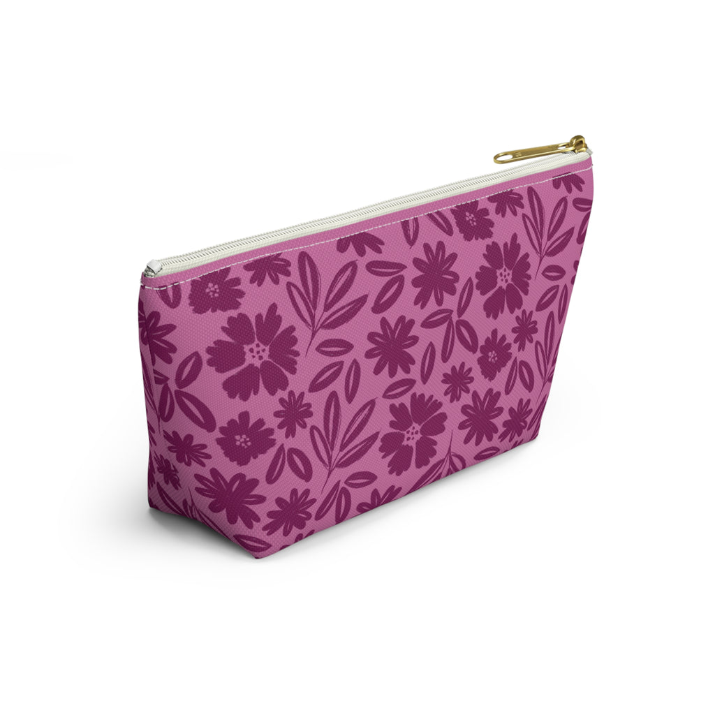 Pink Tonal Accessory Pouch w T-bottom