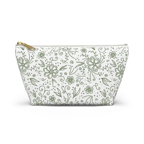 Botanical Accessory Pouch w T-bottom