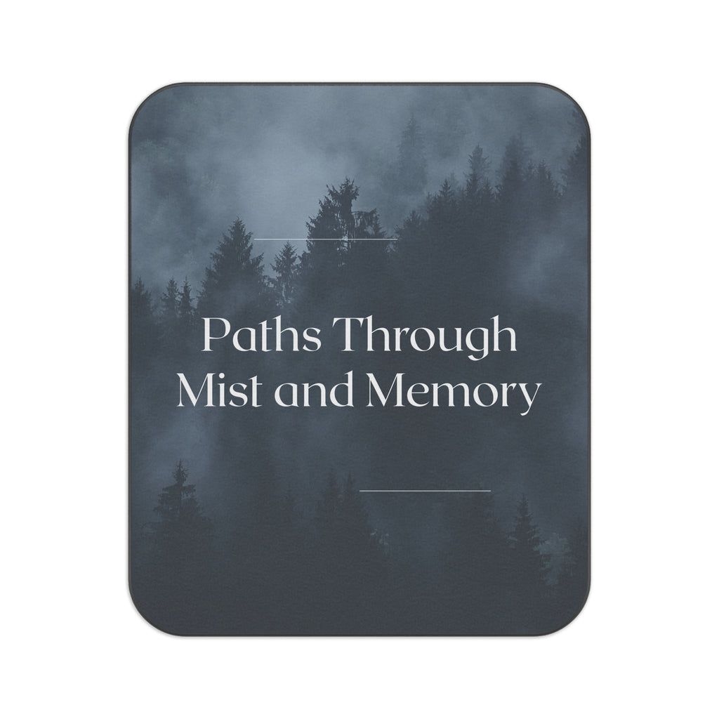 Paths Through Mist and Memory Picnic Blanket — Foggy Forest Outdoor Throw