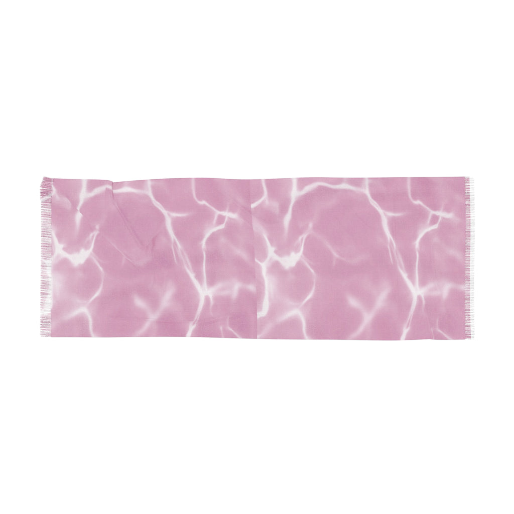 Pink Water Ripple Travel Scarf — Lightweight Summer Fashion Accessory