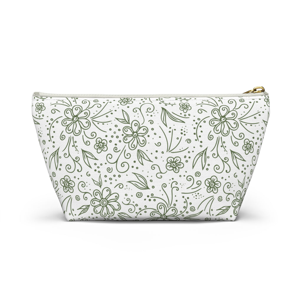 Botanical Accessory Pouch w T-bottom