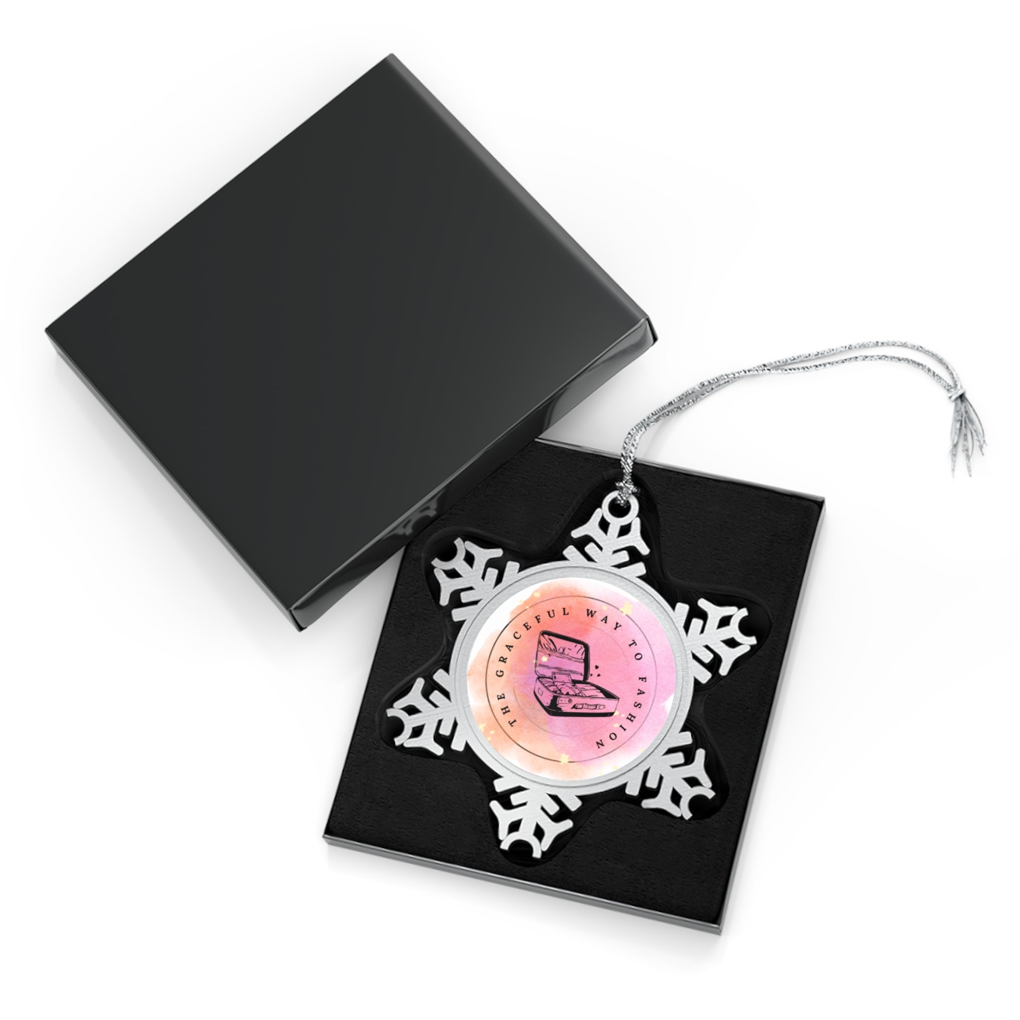 Pewter Snowflake Ornament, Winter Décor, Holiday Gift, Christmas Decoration, Seasonal Keepsake, Unique Tree Ornament