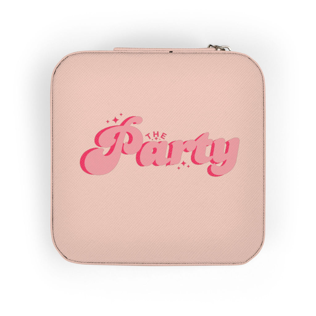 Portable Pink 'The Party' Jewelry Travel Case