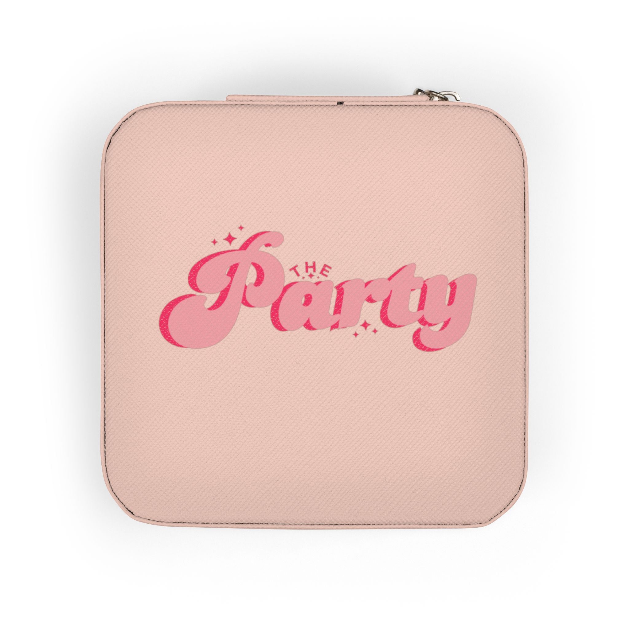 Portable Pink 'The Party' Jewelry Travel Case