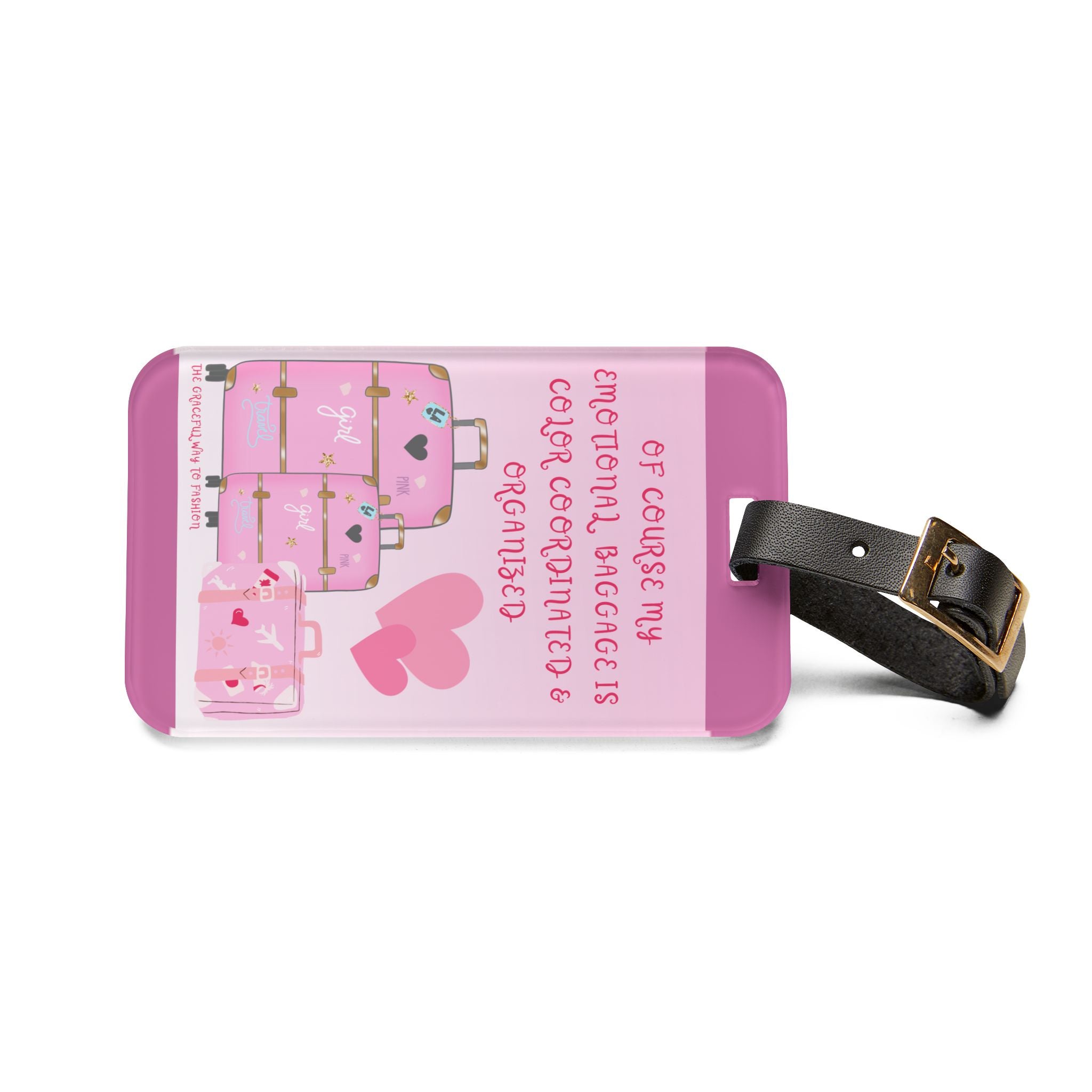 Emotional Baggage Exploration-Inspired Luggage Tag, Travel Accessory, Vacation Planner, Gift for Wanderlusters, Personalized Travel Essentials