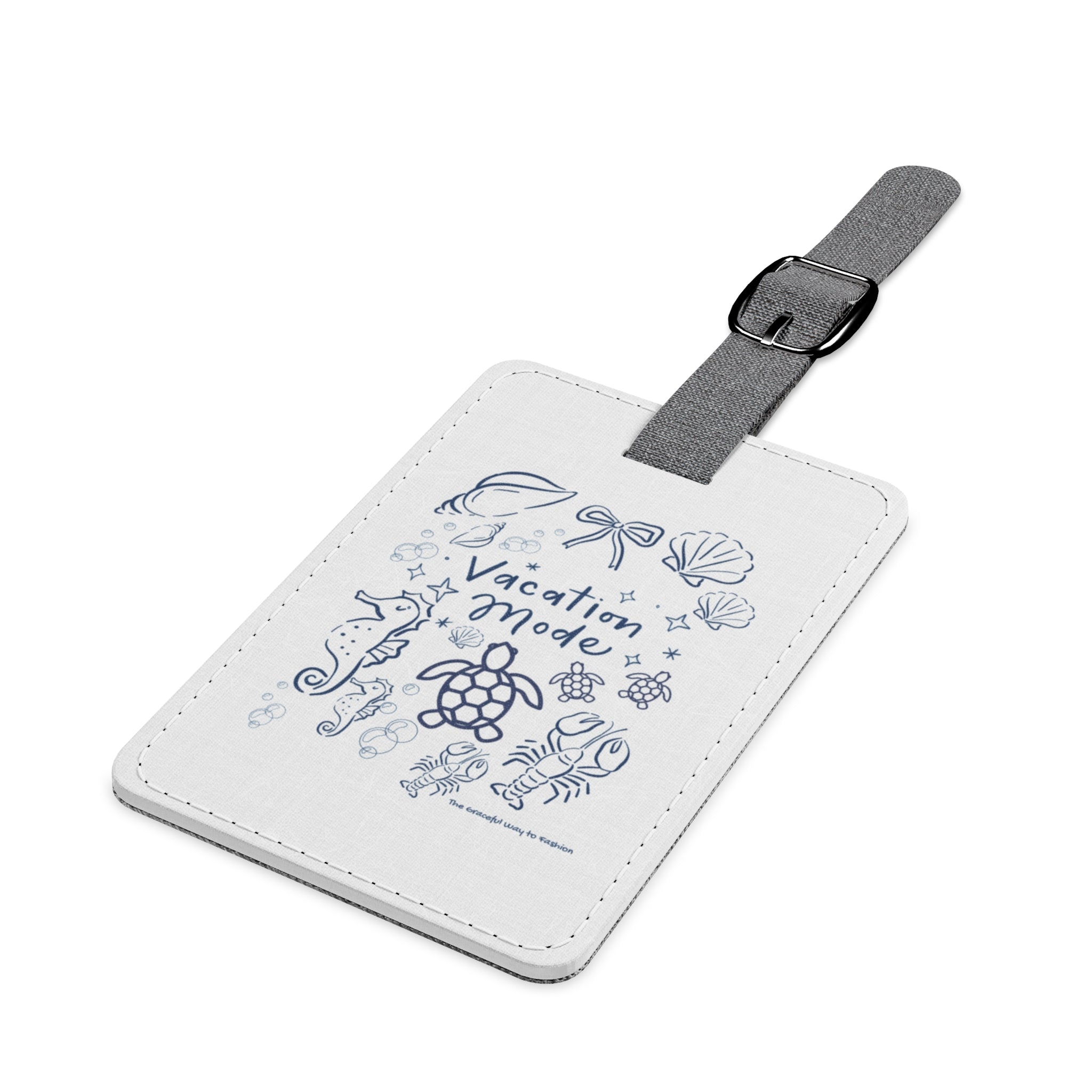 Vacation Mode Luggage Tag | Travel Accessory | Ocean Design | Summer Getaway | Personalized Tag | Unique Gift for Travelers