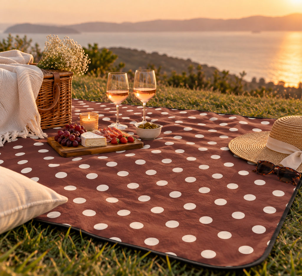 Polka Dots Picnic Blanket
