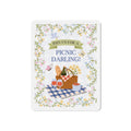 Join Us for a Picnic Darling! Die-Cut Magnet — Cute Picnic Basket Floral Refrigerator Magnet