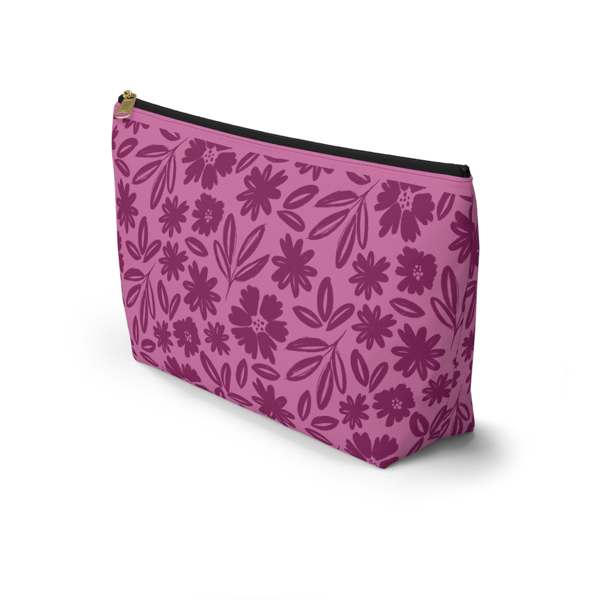 Pink Tonal Accessory Pouch w T-bottom