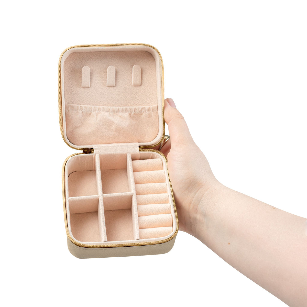 Serving Face Print Jewelry Travel Case
