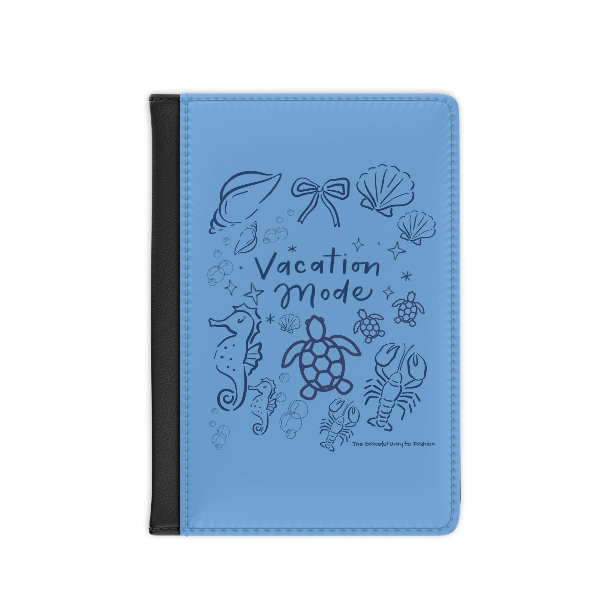 Vacation Mode Passport Cover, Gift for Travelers, Couples’ Travel Accessory, Valentine’s Day Gift, Personalized Travel Wallet
