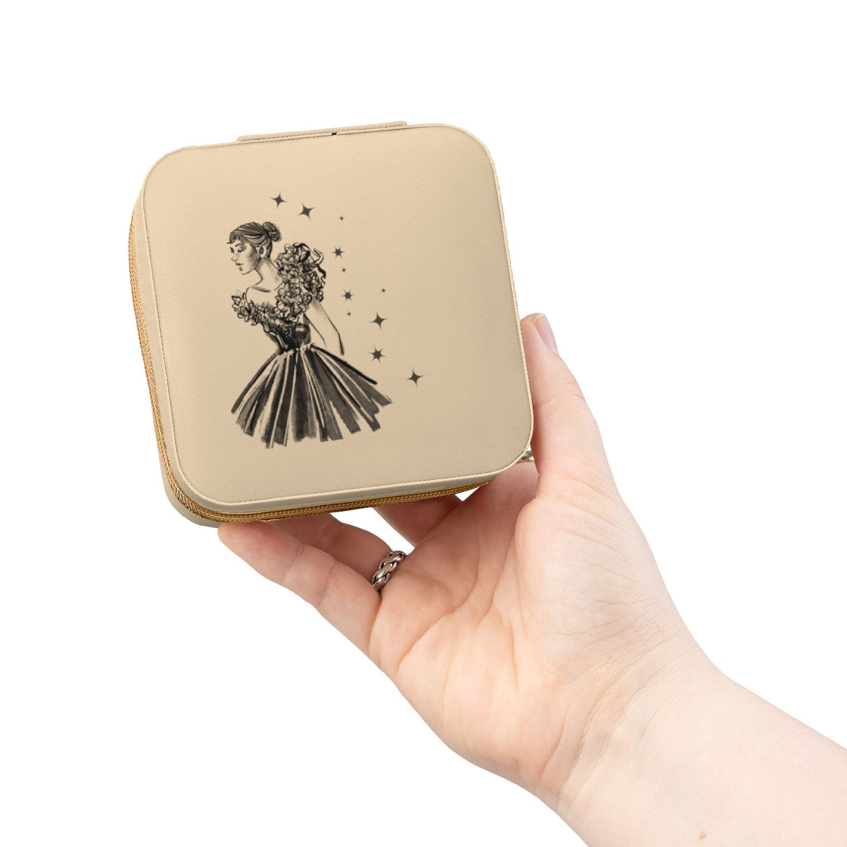 Dreamy Fashion Print Jewelry Travel Case