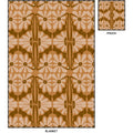 Floral Travel Blanket with Pouch