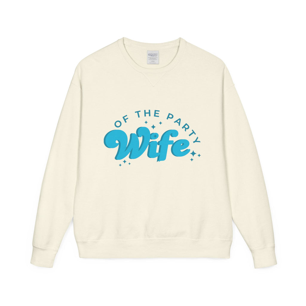 Blue Tonal Wife of the Party Crewneck Sweatshirt