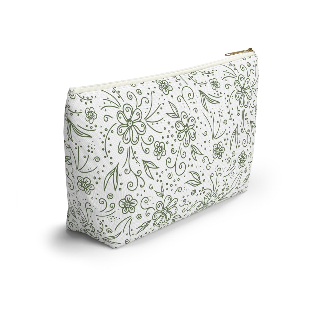 Botanical Accessory Pouch w T-bottom