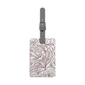 Dark Red Botanical Print Luggage