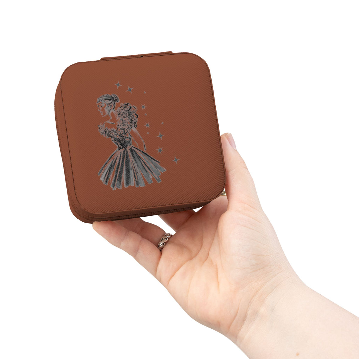Dreamy Fashion Print Jewelry Travel Case