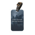 Paths Through Mist and Memory Luggage Tag — Forest Travel ID Tag