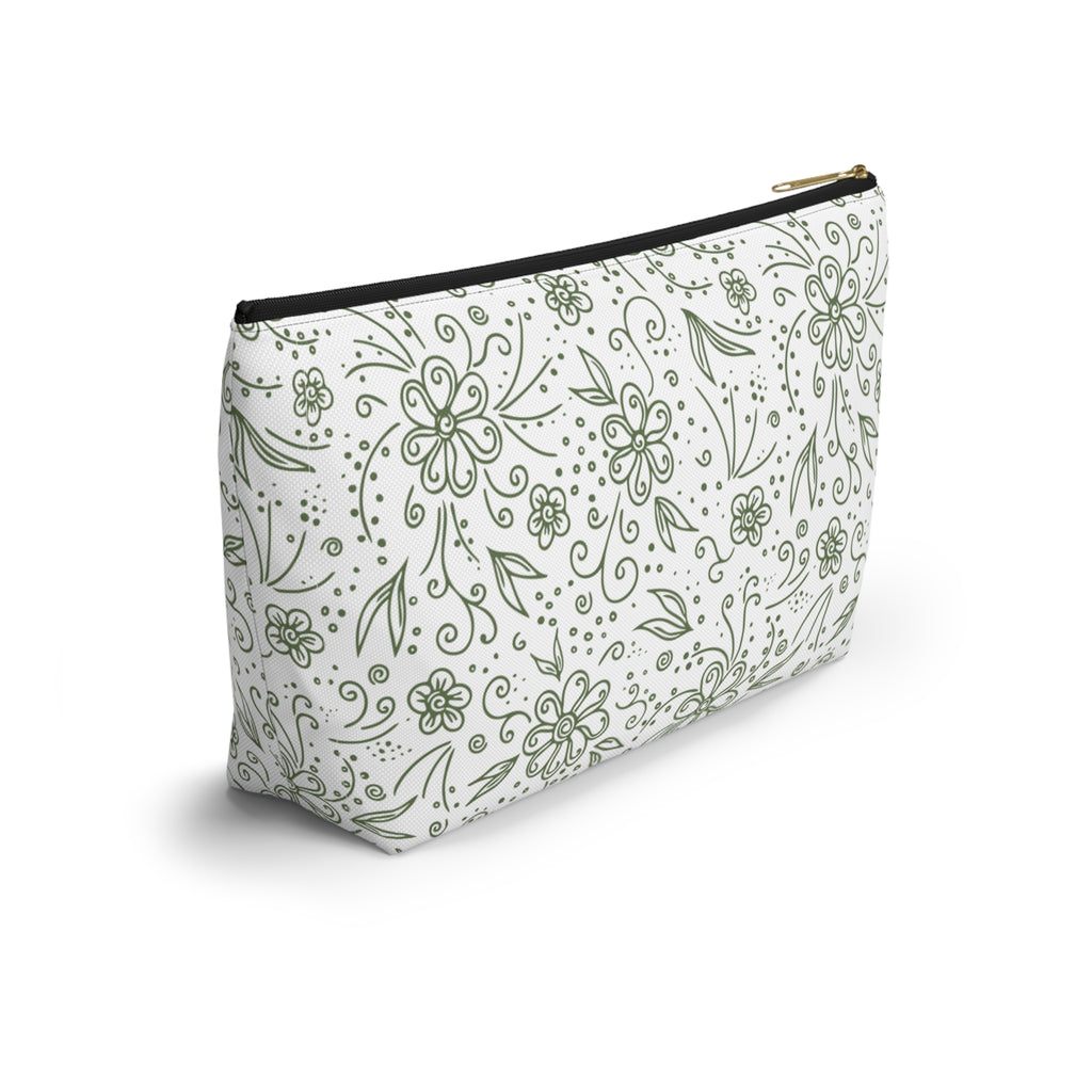 Botanical Accessory Pouch w T-bottom