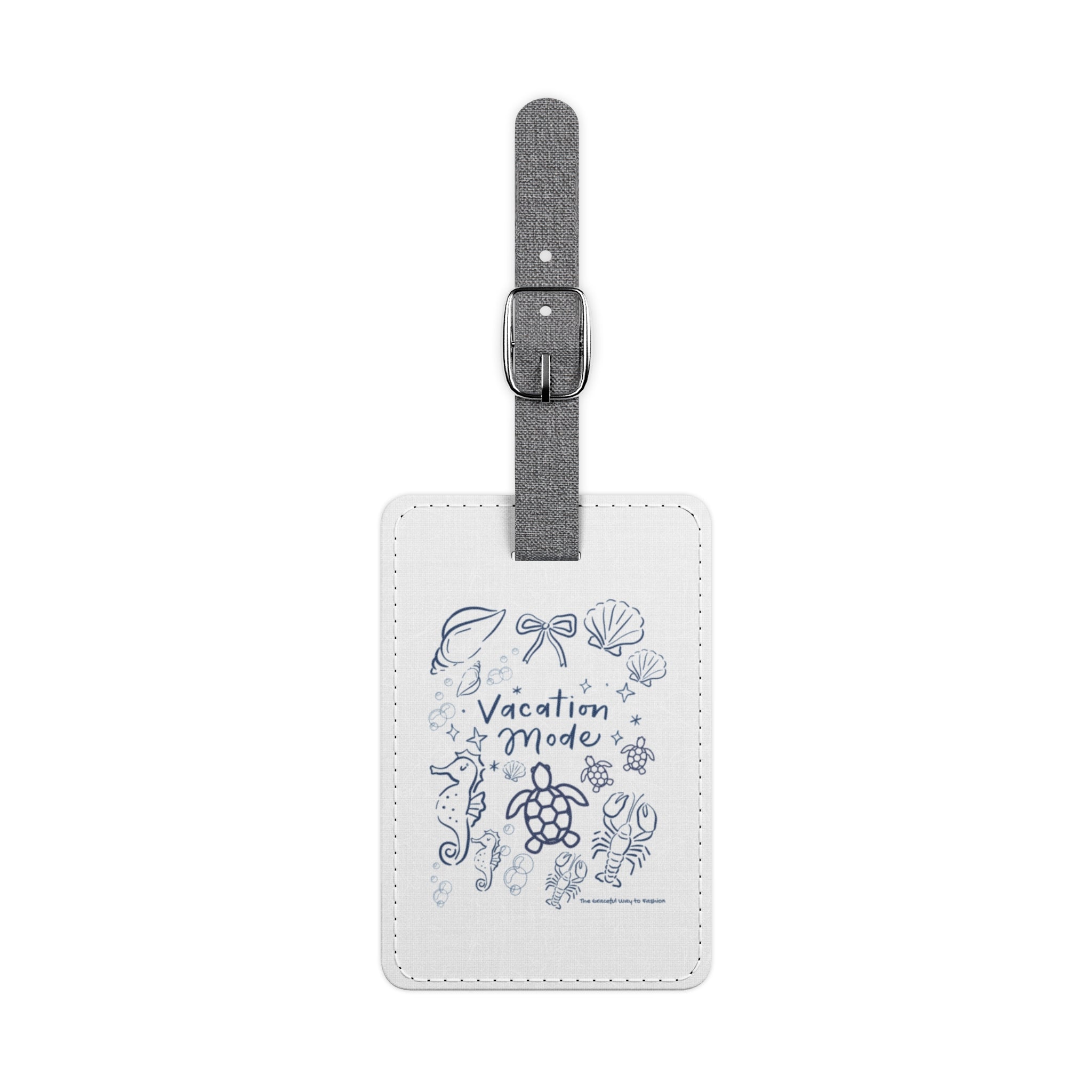 Vacation Mode Luggage Tag | Travel Accessory | Ocean Design | Summer Getaway | Personalized Tag | Unique Gift for Travelers