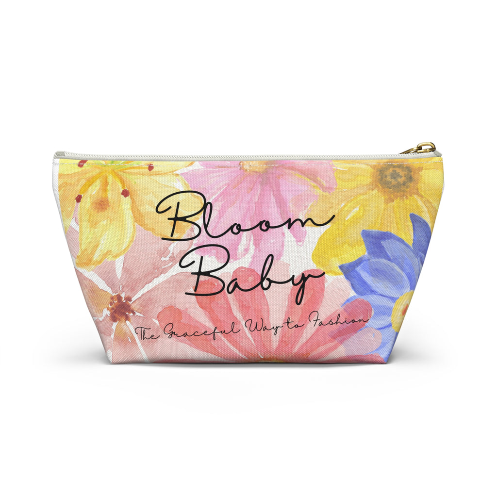 Bloom Baby Floral Accessory Pouch — T‑Bottom Makeup Bag