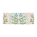 Floral Watercolor Light Travel Scarf — Blue Wildflower Spring Wrap