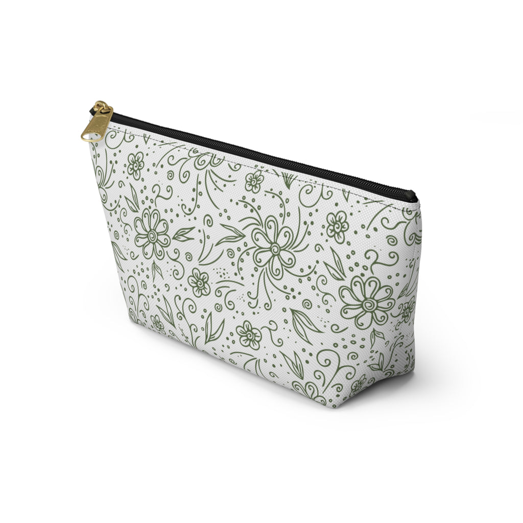 Botanical Accessory Pouch w T-bottom