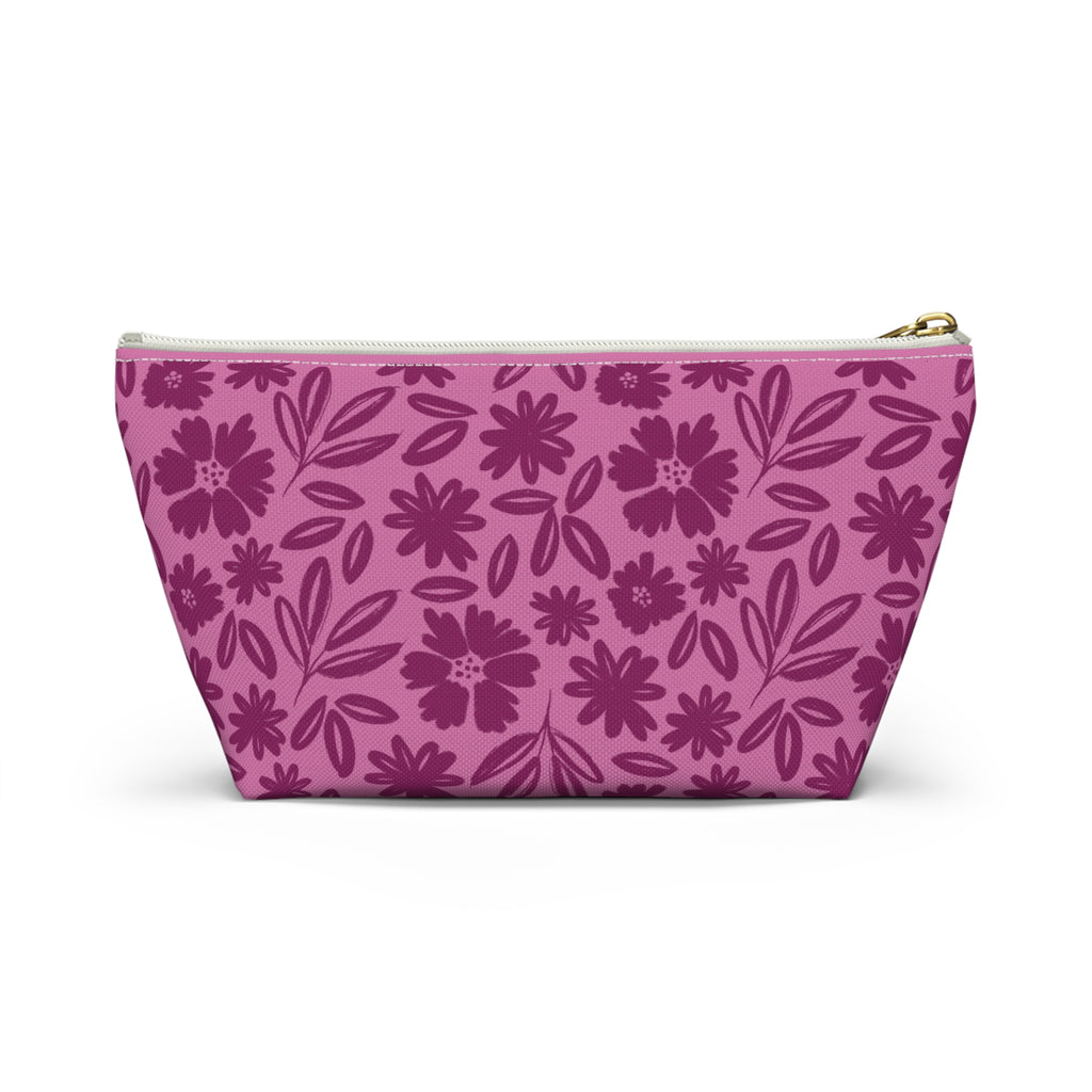 Pink Tonal Accessory Pouch w T-bottom