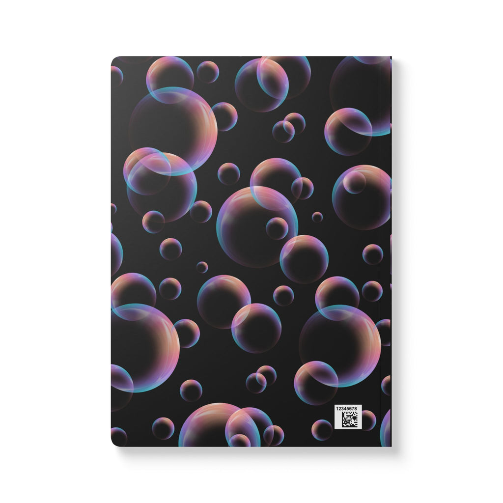 Joyful Journey Trip Journal — Softcover Notebook with Iridescent Bubble Design