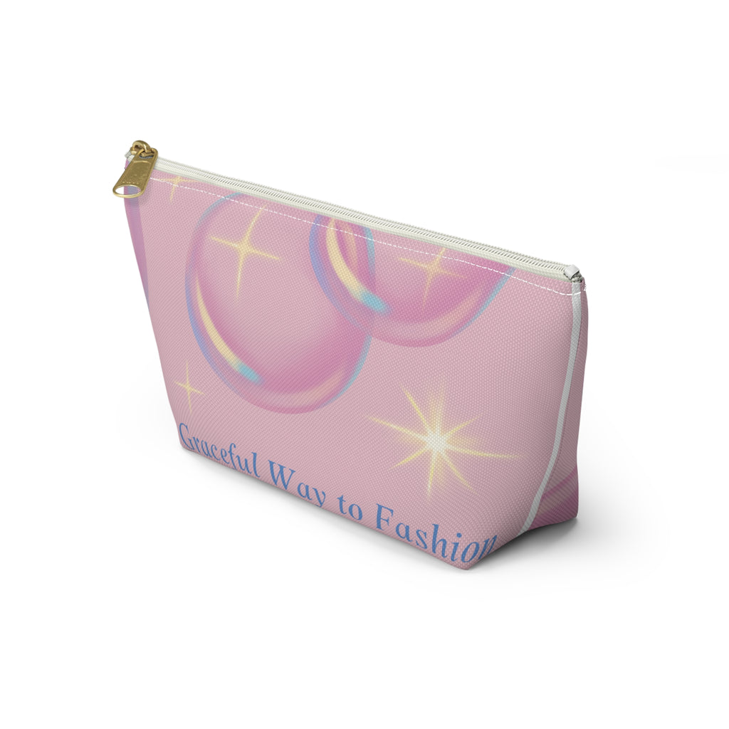Pastel Bubbles Accessory Pouch | Makeup Bag | Gift for Her | Storage Pouch | Heart Design