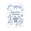 Vacation Mode Kiss-Cut Stickers | Beach Life Decor, Planner Accessories, Travel Journal, Laptop Stickers, Summer Fun