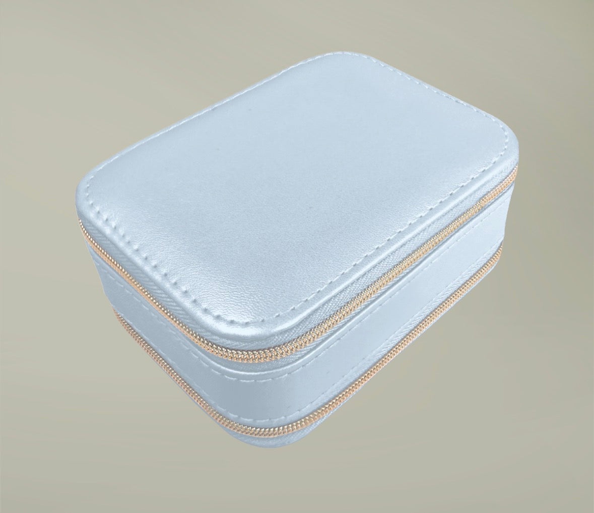 Red Carpet Print Double Zipper Jewelry Box