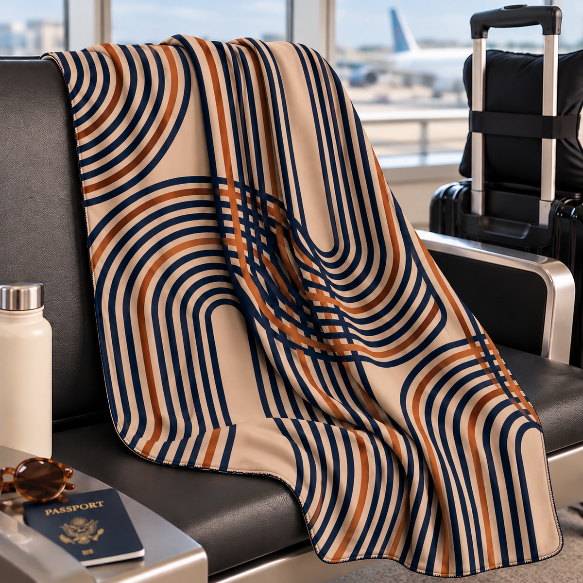 Arches Travel Blanket with Pouch
